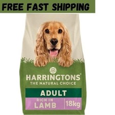 Harringtons Complete Dry Adult Dog Food Lamb & Rice 18kg Made with All Natural 2.18 per kilo