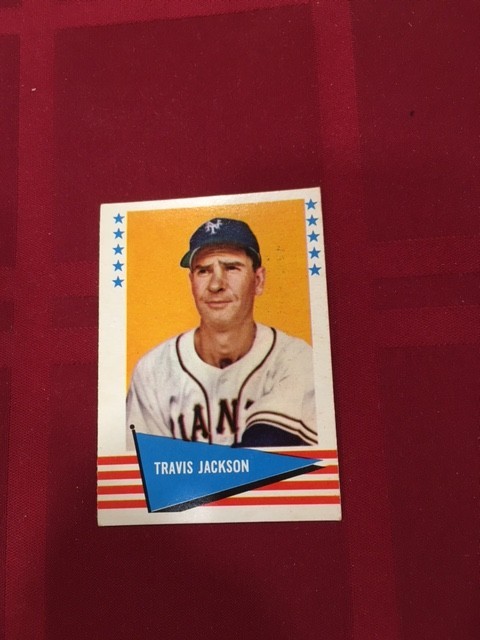 1961 Fleer Baseball Greats Travis Jackson #115 EX FREE SHIPPING