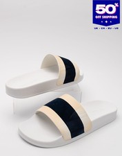 RRP€185 FRESCOBOL CARIOCA Leather Slide Sandals US10 EU43 UK9 Made in Italy