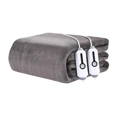 Electric Heated Blanket 90"x100" King Size - 4 Heat Settings & Dual Controlle...