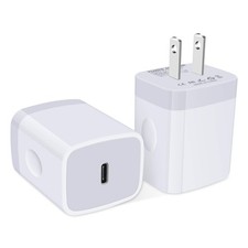 2 Pack USB C Wall Charger 20W PD 3.0 Type C Fast Charger Plug Power Adapter