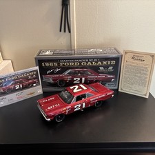 Ford Galaxy Augusta 1965 autografiado por MARVIN PANCH URL motor fundido a presión con certificado de autenticidad y tarjeta