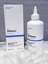 The Ordinary Salicylic Acid 0.5% Body Serum, Full Size 8.1oz/240ml, New With Box