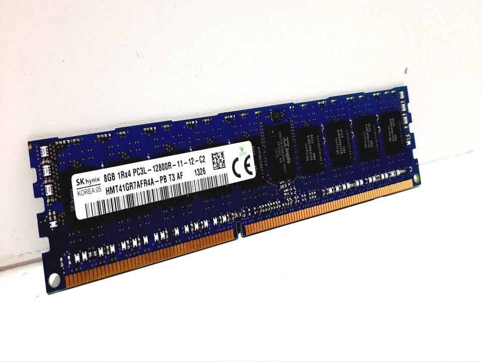 SK Hynix 8GB 1Rx4 PC3L-12800R-11-12-C2 HMT41GR7AFR4A-PB Server RAM - Image 3 of 3