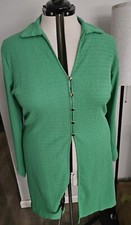Nwt Green Long Sleeve Gold Button Dress Jacket