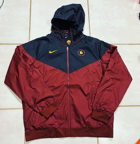 Nike As Roma Red Windrunner Full-Zip Jacket Size: Extra Large
