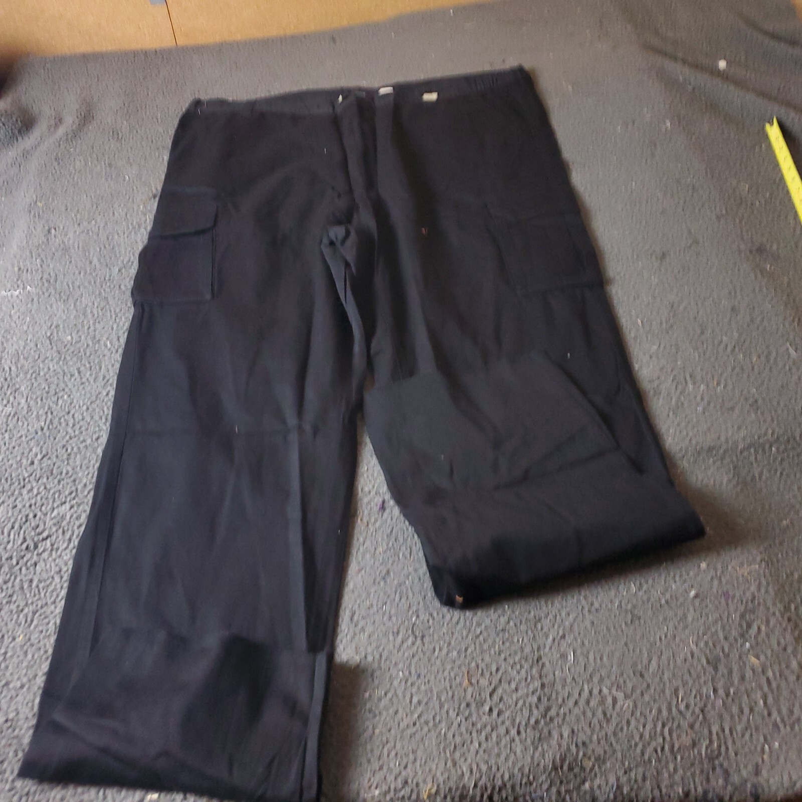 Big Tall Mens Size 48 38l Black Cotton Chino K