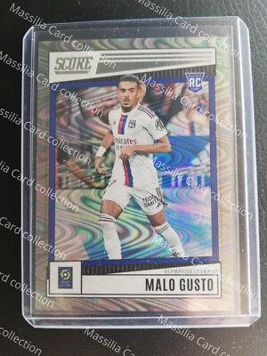 2022-23 Panini Score League 1 Malo Gusto /25 Rookie Silver Olympique Lyonnais 