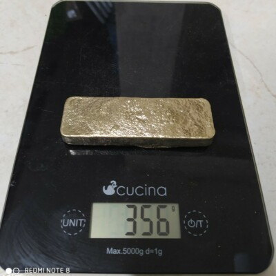 #ad 356 Grams Scrap Gold Bar For Gold Recovery Melted Different Computer Coin Pins $52.99