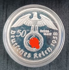 Münze/Medaille 50 Reichsmark Sonderprägung Hindenburg Sammlerstück Silber-Legier