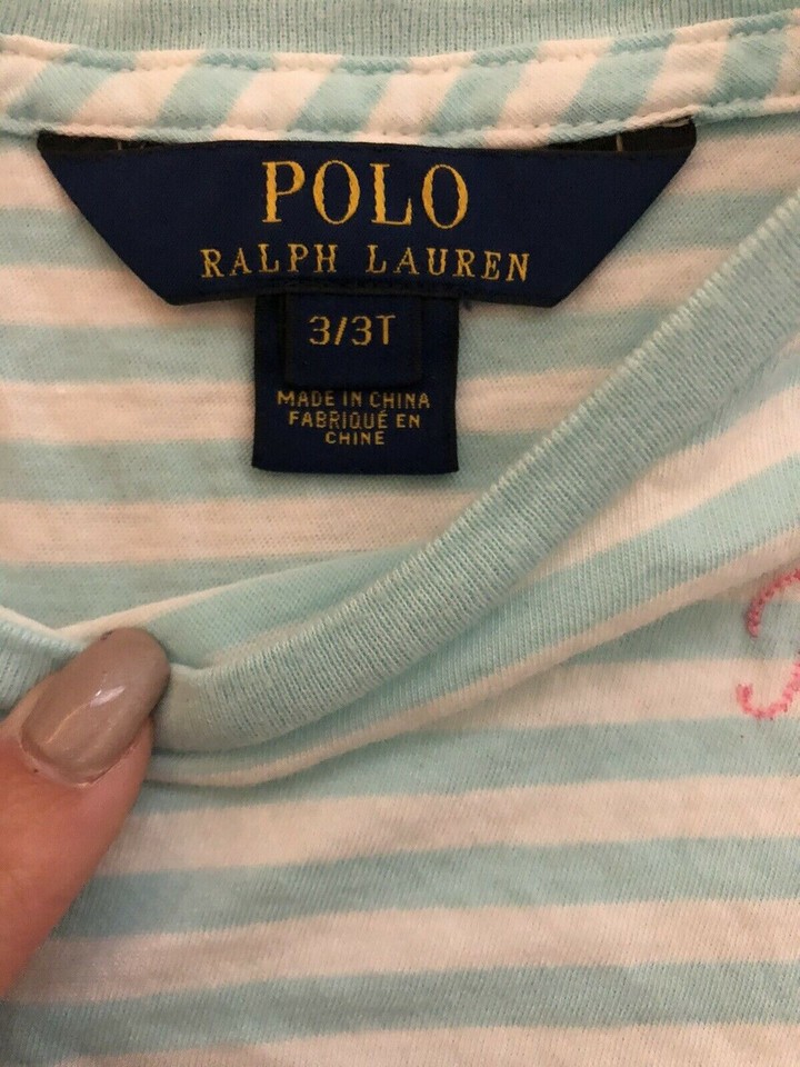 Baby Girls Ralph Lauren T Shirt Age 3 eBay