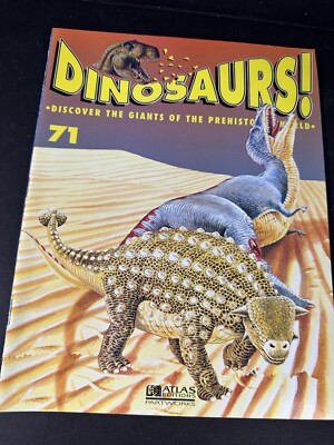 1 Vintage Dinosaurs! Atlas Partworks 1990's ISSUE #71