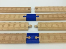 (2) Pack of Wood Track Adapters Thomas the Tank Engine Brio IKEA Wooden Railroad