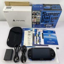 Sony PS Vita Blue Black Console Super Value Pack Japan pch-2000 with 8GB memory
