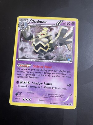 Dusknoir 63/149 B&W Boundaries Crossed Cosmos Holo Rare Pokémon