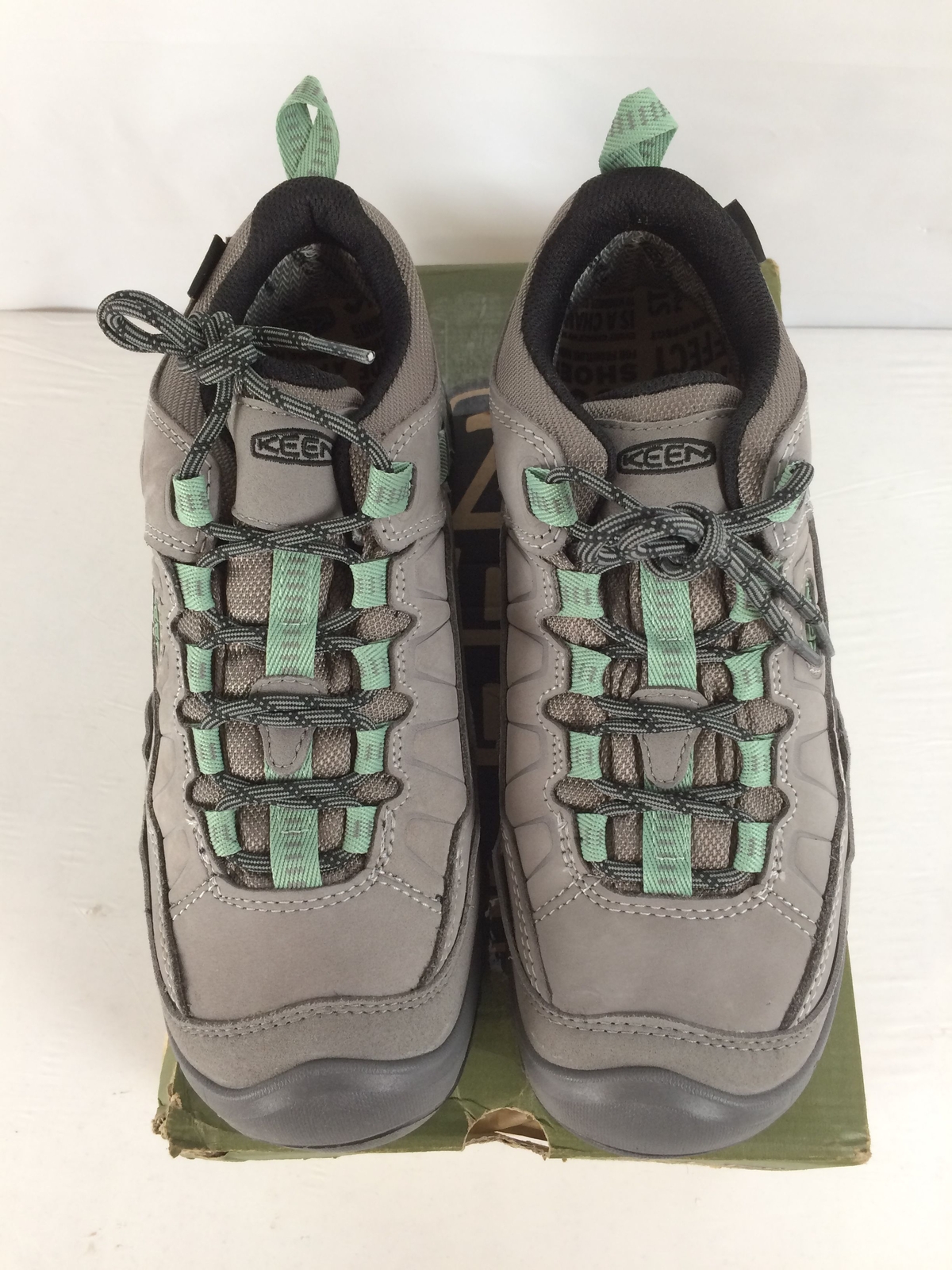 Open Box Keen Targhee IV WP Scarpe da Escursionismo Donna Lega Verde Granito W8