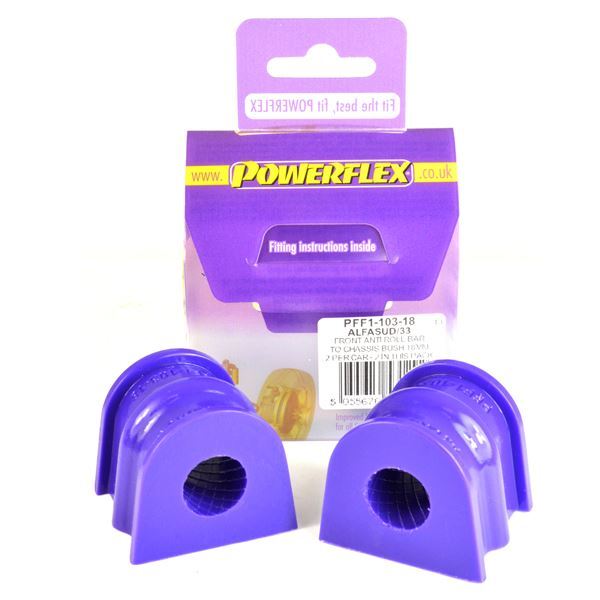 PFF1-103-18 POWERFLEX Front Anti Roll Bar To Chassis Bush 18mm fit ALFA