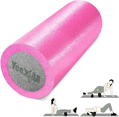 Soft-Density Foam Roller 12, 18, 24, 36 inch -Premium Two-Layer PE for Back Pain