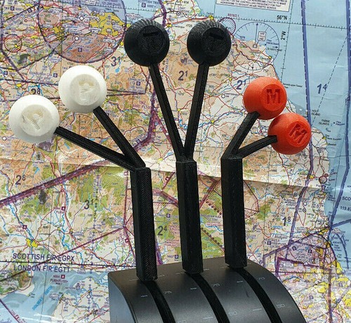 Customisable Levers Options for Logitech G Saitek Throttle Units - Picture 13 of 23