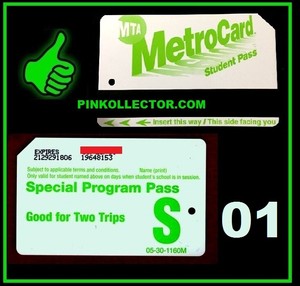 Expired Metro card Transit .New York.Subway.Student Pass "S".IN01. | eBay