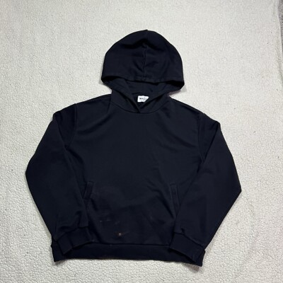 Na-kd Hoodie Womens Large Black Pocket Detail Reborn Pullover