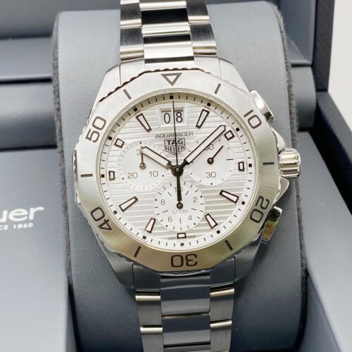 Montre pour homme professionnelle Tag Heuer Aquaracer 200 acier cadran argent CBP1111.BA0627 - Photo 2 sur 8