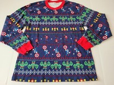 Hanna Andersson Marvel Avengers Christmas Pajama Top Unisex Adult XL