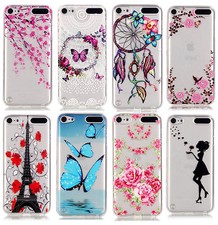 For iPod Touch 5th 6th  7th Gen -TPU Gummy Rubber Transparent Clear Case Cover