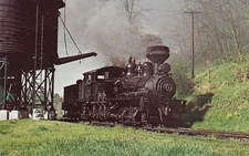 Cass No. 5, Big Shay Locomotive of the Cass Scenic Railroad, Cass, WV --POSTCARD