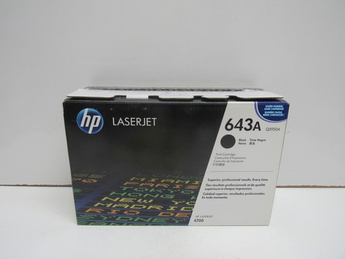 GENUINE HP Q5950A (643A) BLACK TONER CARTRIDGE