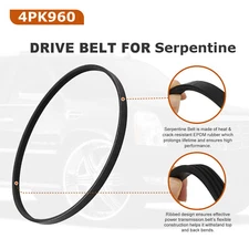 Serpentine 4PK960 A/C Drive Belt for CADILLAC CHEVY SILVERADO TAHOE GMC SIERRA