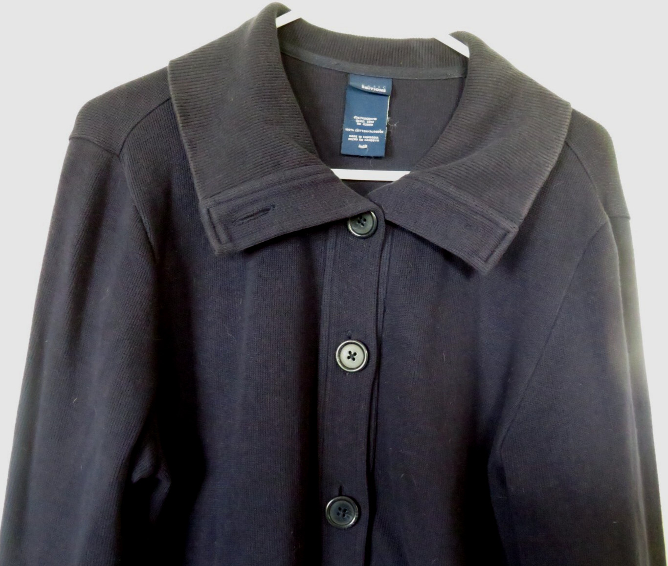 Basic Editions Sweater Jacket Womens Button Front… - image 2