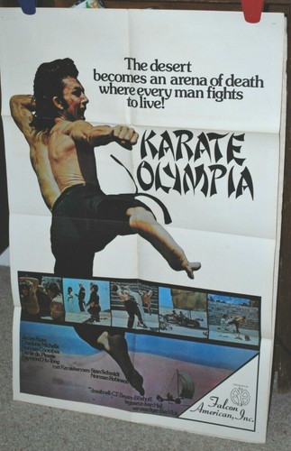 KARATE OLYMPIA James Ryan obscure rare Original Movie Poster 1976