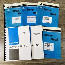 Farmall International 384 Tractor Service Parts Manual Set Repair Shop Catalog