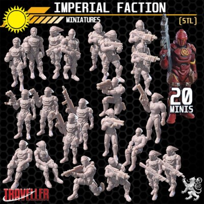 Imperial Faction Group | 2nd Dynasty | Traveller Miniature | 28mm