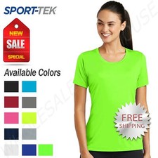 Sport-Tek Womens Dry Fit Workout Moisture Wicking Tough T-Shirt M-LST320
