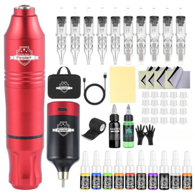 YILONG Tattoo Pen Machine Kit for Beginners Tattoo Pen with Cartridge Needles