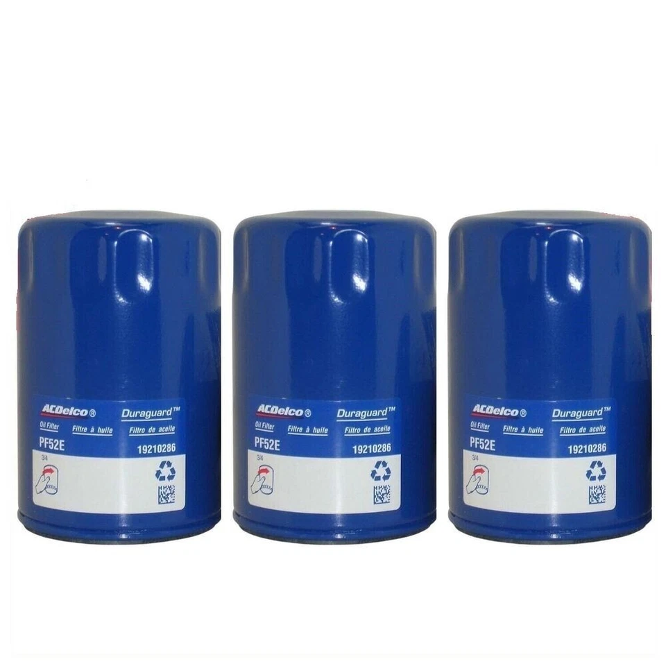 AC Delco GM PF52E Engine Oil Filter Set of 3 for Chevy GMC Buick Olds Pontiac - Image 4 of 4