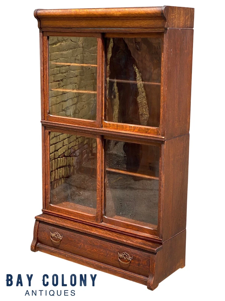 LIBRERÍA ANTIGUA DEL SIGLO XIX VICTORIANO ROBLE TIGRE DANNER APILABLE ABOGADO/ABOGADO Foto 4 de 4