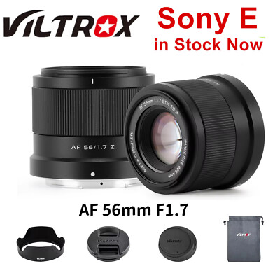 Viltrox AF 56mm F1.7 APS-C Auto Focus Wide Prime Lens for Sony E-Mount Cameras