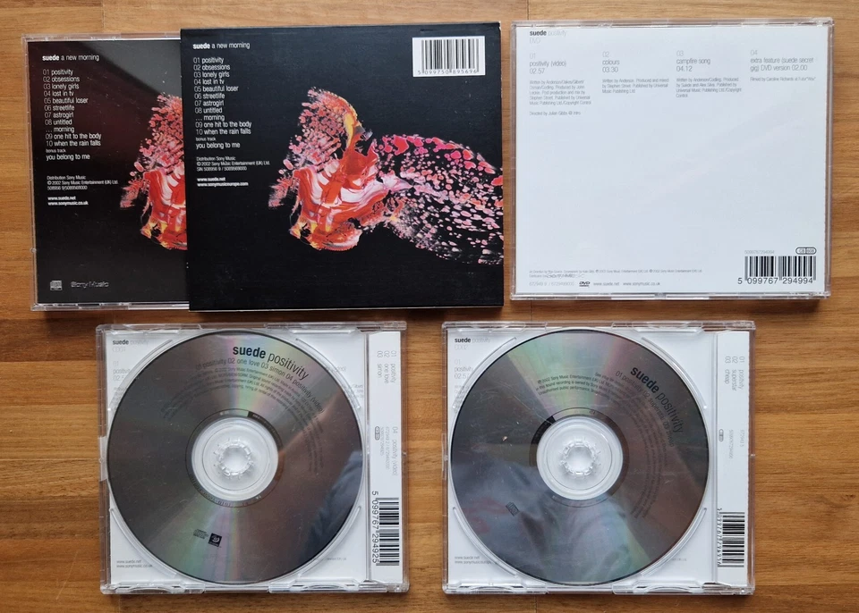Suede ‎| a new morning Slipcase CD + 3× POSITIVITY EP DVD Single Mulitmedia 2002 - Bild 3 von 3