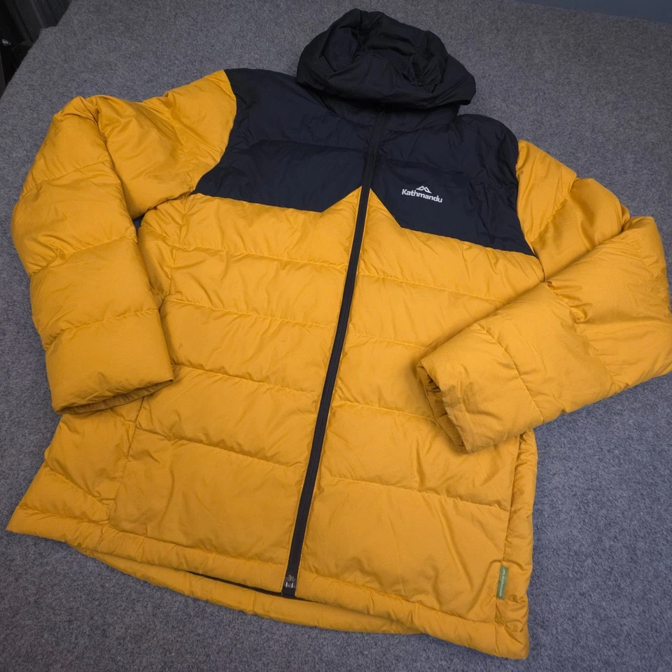Chaqueta Katmandú Hombre GRANDE Amarilla 600 Relleno Power Manga Larga Puffer Talla L Foto 4 de 4