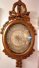 Gilded Wood Barometer Louis XVI Period -18th Century- Torricelli-Antique