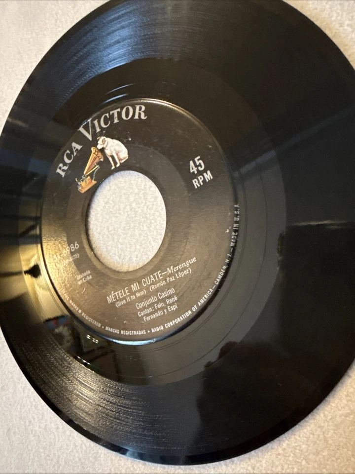 CONJUNTO CASINO Métele Mi Cuate / Llegaste Tarde RCA Cuban RARE Latin 45 HEAR - Imagem 4 de 4