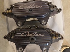 2 Outlaw 4 Piston Billet Brake Calipers 1.38 Pistons 1.25 Rotor Thickness