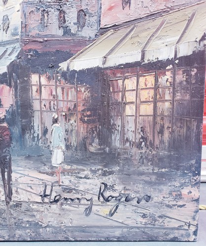 Henry Rogers Oil Painting Paris France Cityscape Signed Size. 36 X 24 Inch - Picture 7 of 10