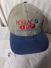 Vintage Monsanto POSILAC FARMER BULL COW Trucker Hat Snapback Tan Cap B4