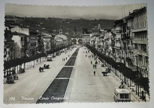 VENETO VERONA  CORSO CANGRANDE  FILOBUS  CARTOLINA D'EPOCA 1951