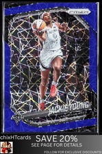 Jackie Young 2025 Panini Prizm WNBA Blue Velocity Prizms #23 Las Vegas Aces