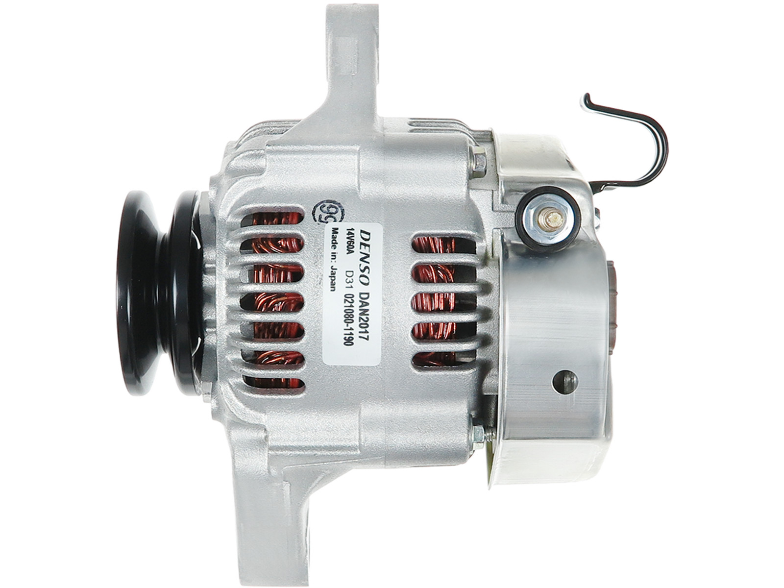 Brand New DENSO Alternator 12V 60A w/AP OE DAN2017 L157mm OD38mm PL_3303